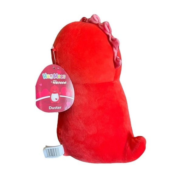 Squishmallows Hugmee Red Duster Plush 10" Stuffed Plush Toy Red Dino Valentines - Picture 3 of 8